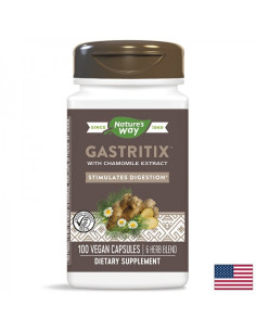 При газове, подут корем и тежест Gastritix - Билкова формула за стомашен комфорт 100 капсули