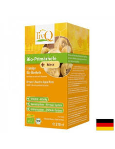 Бирена мая и мака + витамини и минерали био LivQ При изтощение, стрес и непълноценна диета 14 сашета