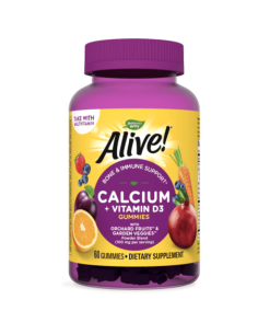 Калций + Витамин D3 Алайв Alive! Calcium + Vitamin D3 Gummies 60 желирани таблетки 2