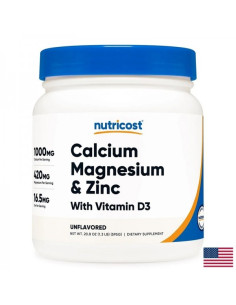 Сърдечно-съдова система Калций, Магнезий, Цинк + Витамин D3 525 g прах