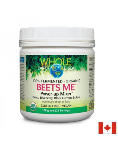 Beets Me Power-up Mixer Whole Earth - Sea/ Формула от червено цвекло, боровинки, касис, акай бери x 188 g / 25 дози