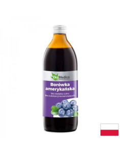 Сок от американска синя боровинка – антиоксидант (С каму-каму и натурален витамин С) 500 ml, 10 или 20 дози