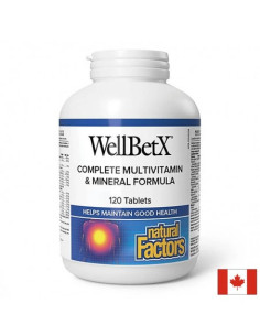Мултивитамини за диабетици - WellBetX Витамини, минерали, билки и антиоксиданти 120 таблетки за 4 месеца прием