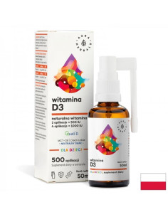 Грижа за костите и силен имунитет Витамин D3 за деца и възрастни Спрей за уста, 50 ml