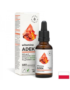 Подпомага костите, зъбите и имунитета Витамин А, К2, D3, E 30 ml капки
