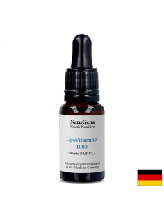 Липозомни витамини A, D3, E, K2 - висока абсорбция LipoVitamine 1000 15 ml капки,  525 дози