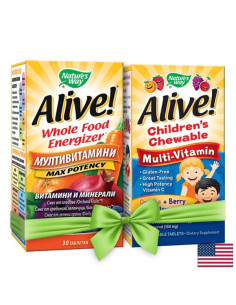 Промо пакет Алайв мултивитамини за възрастни и деца Alive! Multi-Vitamin / Алайв! Мултивитамини х 30 таблетки