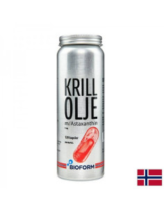 Грижа за сърцето, ставите и зрението Крил (масло) + Астаксантин 120 капсули, дуо опаковка