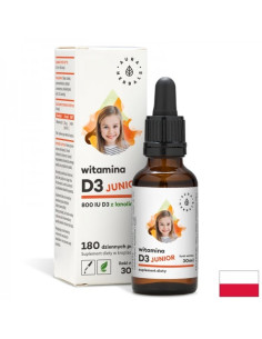 Имунна и костна система Витамин D3 за деца и възрастни 800 IU, 30 ml капки