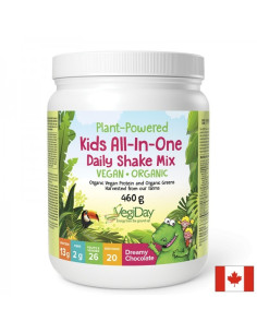 Веган растителен протеин за деца С органик плодове, зеленчуци и билки 460 g, прах, с вкус на шоколад