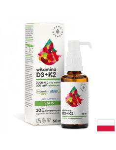 Кости и стави Витамин D3 + K2 (веган формула) 50 ml капки