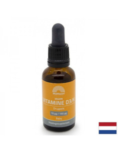 Кости и зъби Витамин D3 K2 (за деца) веган 10mcg/150mcg х 25 ml капки