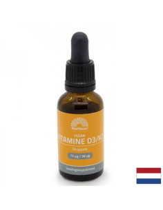 Кости и стави Витамин D3 (300 IU) + K2 (3.6 µg) Веган 25 ml капки