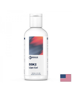 Витамини D3 1250 IU - K2 100 µg – костно и сърдечно здраве Липозомна, високоусвоима формула Гел, 120 ml за 4 месеца прием