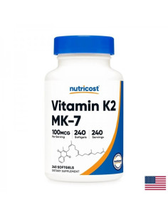 Кости и стави Витамин К2 100 µg 240 софтгел капсули