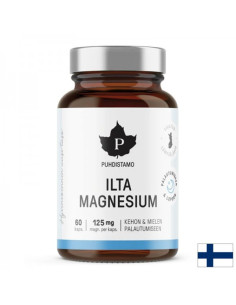 Формула за сън с магнезий (бисглицинат) + Л-Теанин, Л-Триптофан и пасифлора Ilta Magnesium 60 капсули