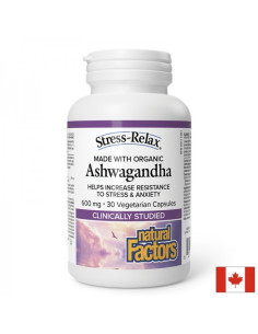 Стрес и добро настроение Ашваганда - Stress-Relax 30 V капсули