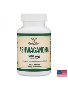Ашваганда – при стрес, умора, безпокойство 250 mg, 120 капсули за 2 или 4 месеца прием