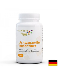 Депресия и тревожност Ашваганда + Златен корен и витамин В1 и В5 60 капсули