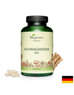 Ashwagandha BIO Био Ашваганда 180 капсули, 100- Vegan