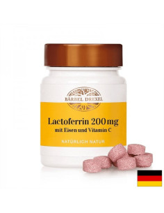 Лактоферин + желязо и витамин С от шипка Имуноукрепваща, противоанемична и тонизираща формула 60 таблетки за смучене