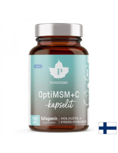 Красива кожа - здрави стави OptiMSM+ Витамин С и Молибден 120 капсули