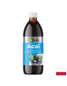 Сок от акай (Асаѝ) с каму-каму и натурален витамин С Мощен антиоксидант 500 ml, 10 или 20 дози