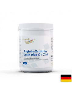 Arginin-Ornithin-Lysin + C + Zink Аргинин-Орнитин-Лизин + Витамин C + Цинк 60 капсули