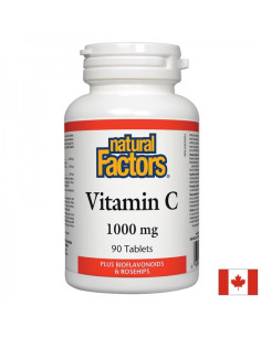 Витамин С (1000 mg) с шипка и биофлавоноиди Антиоксидант и имуностимулатор 90 таблетки за 3 или 6 месеца прием