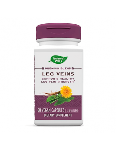 Разширени вени и нарушено кръвообращение Leg Veins - Премиум формула с билки и витамин С 60 капсули 2