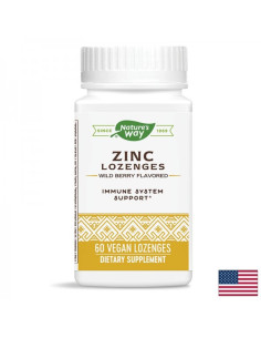 Цинк с ехинацея и витамин С Простуда, грип, възпалено гърло 60 таблетки за смучене