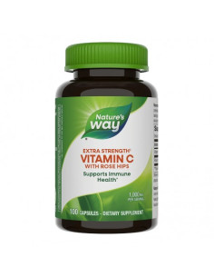 Високодозиран витамин С (1000 mg) - Шипка Антиоксидант и имуностимулатор 100 капсули за тримесечен прием 2