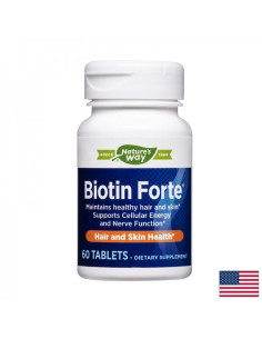 Биотин форте - коса, кожа и нокти Формула с витамини 60 таблетки