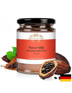 Енергизиращо мляко с какао, мака и канела Алтернатива на сутрешното кафе 120 g прах