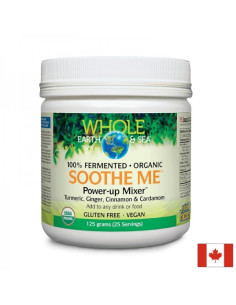 Формула с куркума, джинджифил, канела, кардамон Soothe Me Power-up Mixer Whole Earth - Sea 125 g прах/ 25 дози