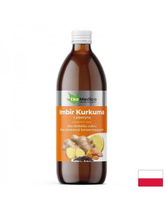 Сок от джинджифил и куркума с черен пипер Стомашно-чревно и чернодробно здраве 500 ml, 10 или 20 дози