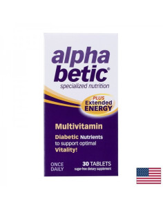 Енергизиращи мултивитамини за диабетици Alpha betic 30 таблетки
