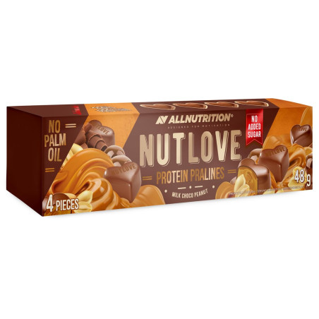 Allnutrition NutLove Protein Pralines Milk Choco Peanut - Протеинови Бонбони | 48g