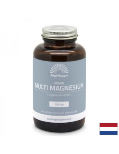 Мускулна, сърдечна и нервна система Mулти Магнезий + Витамин В6 (веган формула) 90 таблетки