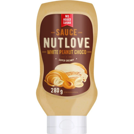 Allnutrition NutLove Sauce - White Peanut Chocolate - Диетичен Сироп | 280g