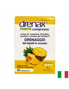 Диуретична формула за добро храносмилане и отслабване Дренакс - Drenax Forte с бромелаин и ананас 60 таблетки