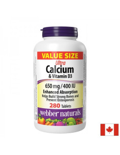 Костна система Ултра Калций 650 mg + Витамин D3 400 IU 280 таблетки