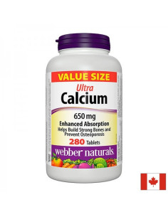 Ултра калций (карбонат, цитрат, фумарат, малат, сукцинат) Здрави кости и зъби 280 таблетки