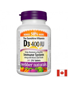 Vitamin D3 400 IU, 270 таблетки