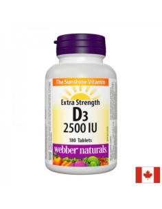 Здрави кости и силен имунитет Витамин D3 2500 IU 180 таблетки