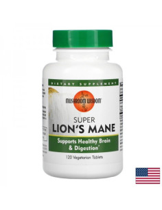 Супер Лъвска грива – мозъчна функция, фокус, памет (Ямабушитаке) 1000 mg, 120 таблетки