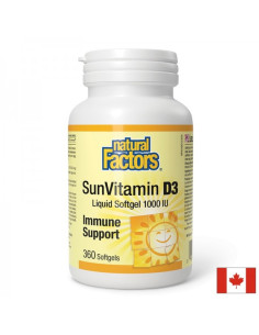 Витамин D3 Силен имунитет 1000 IU, 360 софтгел капсули