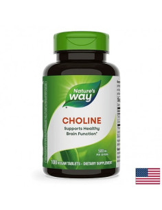 Холин Неврологично здраве и мозъчна функция 500 mg, 100 таблетки