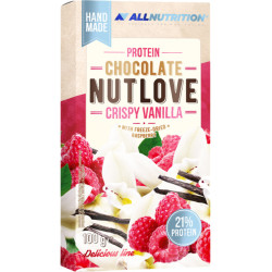 Allnutrition Protein Chocolate - Crispy Vanilla with Rasperry - Протеинов Шоколад | 100g