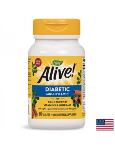 Мултивитамини за диабетици Алайв Alive! Diabetic Multivitamin 60 таблетки